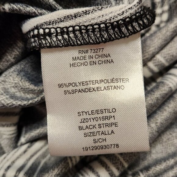 Candie's Black & White Striped Twist Jumpsuit Size Small - Picture 4 of 5